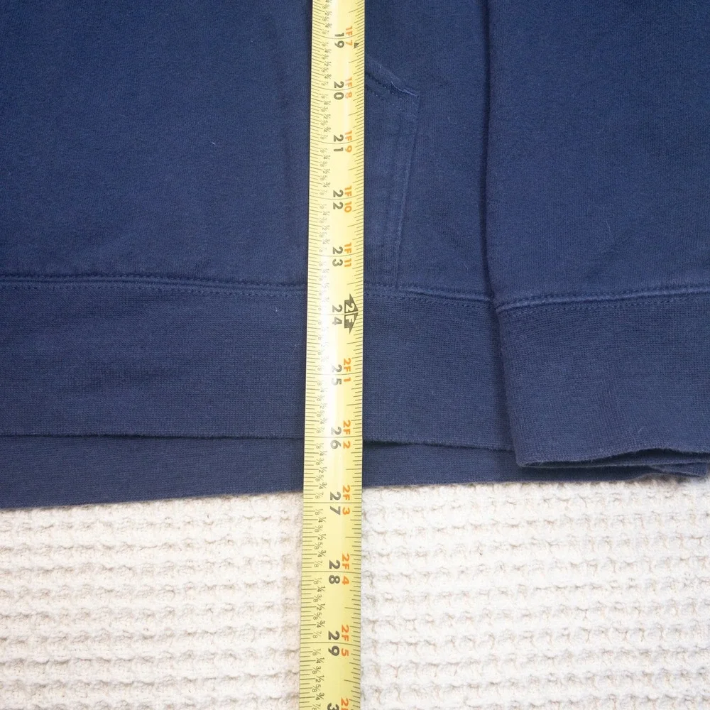 The North Face Mens Navy Blue Pullover Hoodie Fleece Sweatshirt XL